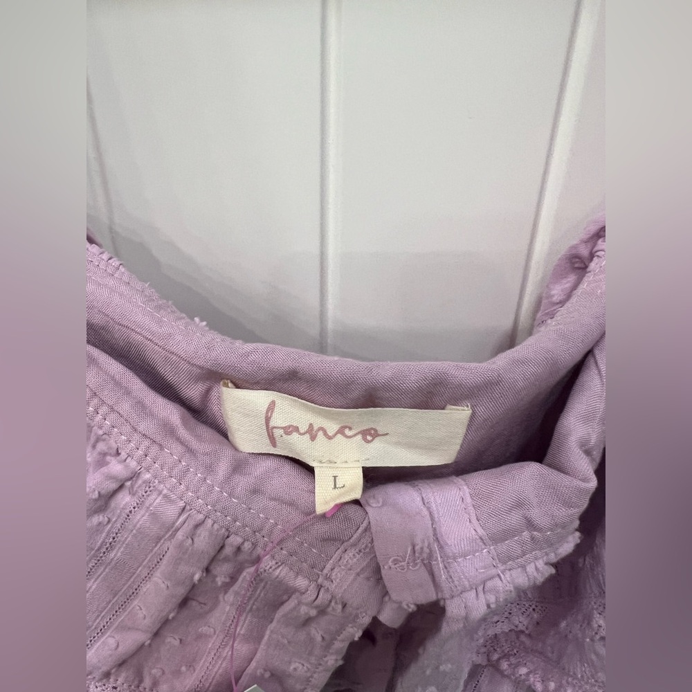 Fanco Ruffled Lavender Mini Dress - Picture 3 of 4
